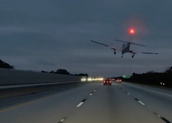 Small Plane Crashes Onto Car During Emergency Landing on I-95