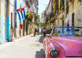 pink convertible car